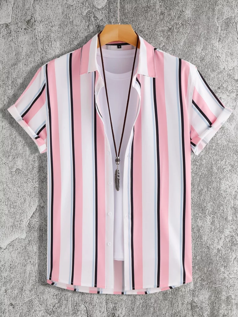 Camisa con estampado de rayas