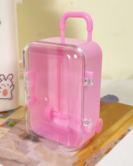 Mini maleta de equipaje transparente