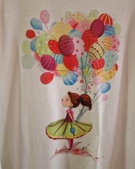 Camiseta nena con globos