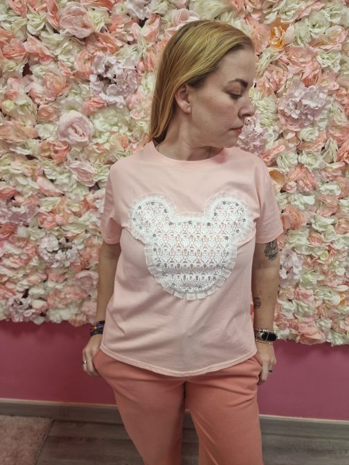 Camiseta Mickey encaje