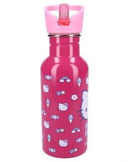 Botella con pajita Hello Kitty