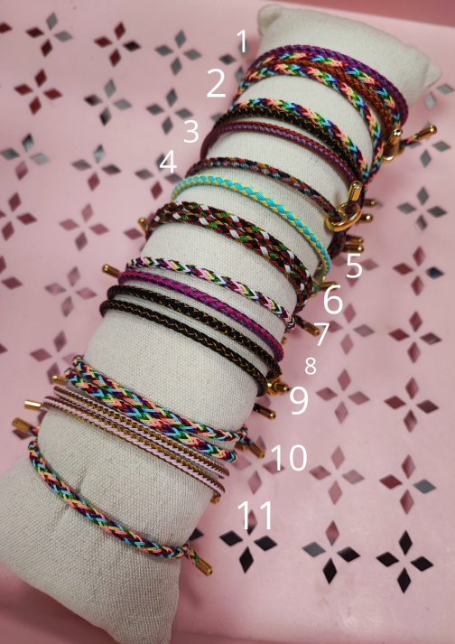 Pulseras de nudo mix colores - Imagen 3