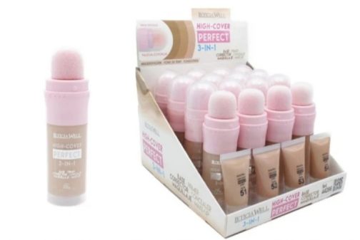 Base correctora maquillaje esponja