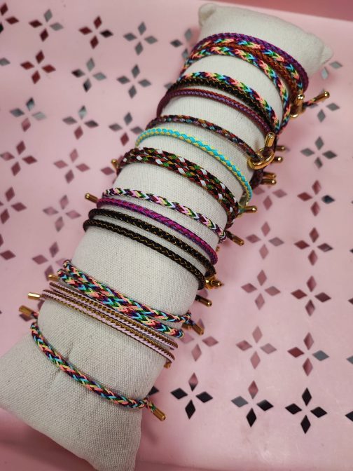 Pulseras de nudo mix colores - Imagen 4