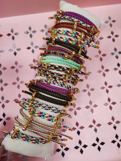 Pulseras de nudo mix colores