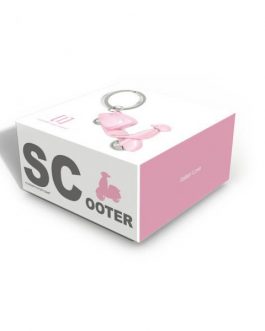Llavero scooter rosa