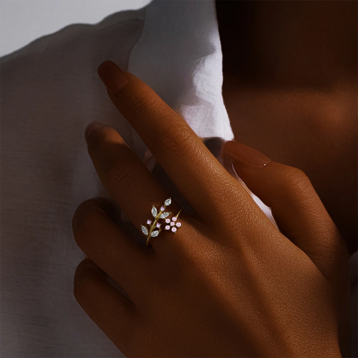 Anillo flor de luna