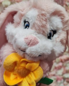 Peluche conejo con flor