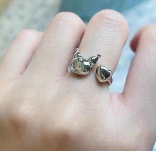 Anillo plata Kuromi - Imagen 2