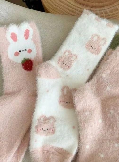 Calcetines pelito conejos