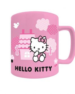 Taza funda de peluche Hello Kitty