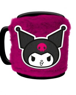 Taza funda de peluche Kuromi