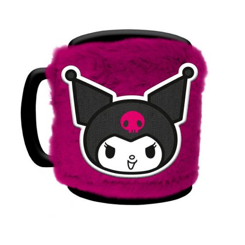 Taza funda de peluche Kuromi
