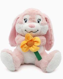 Peluche conejo con flor