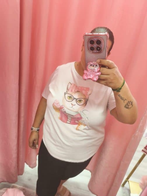 Camiseta Gato gafas - Imagen 6
