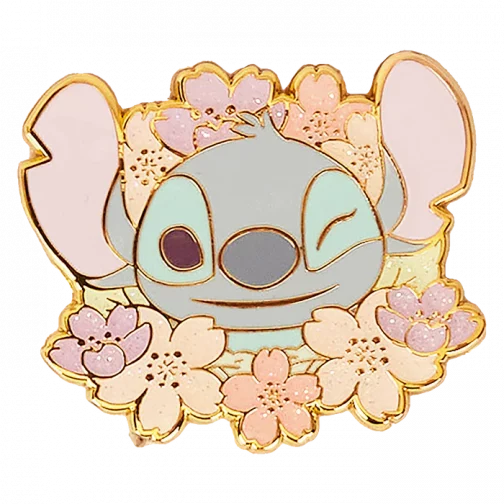 Pin Loungefly sorpresa Stitch cherry blossom - Imagen 3