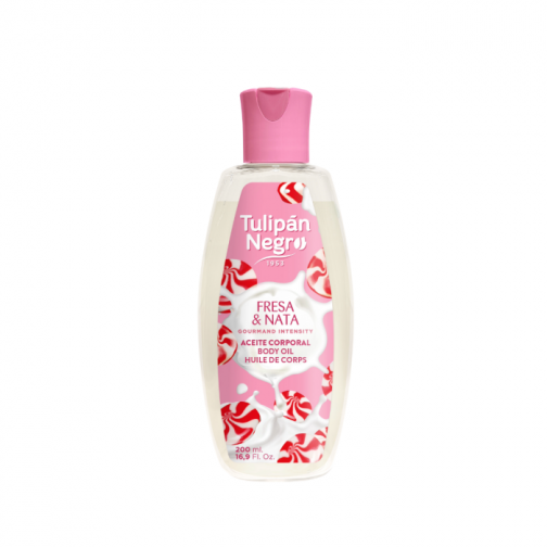 Aceite corporal fresa y nata