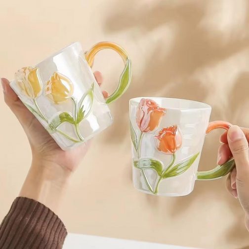 Tazas Tulipanes colores - Image 2