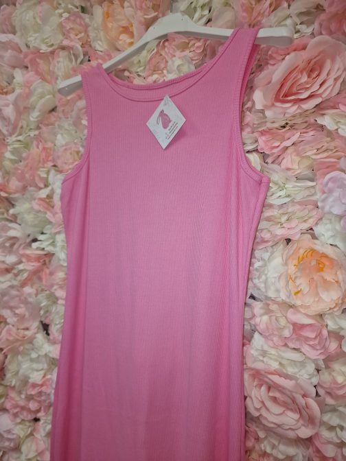Vestido recto fucsia - Image 4