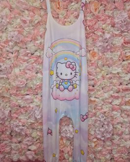 Mono curvy Hello Kitty Arcoíris