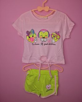 Conjunto niña Corazones