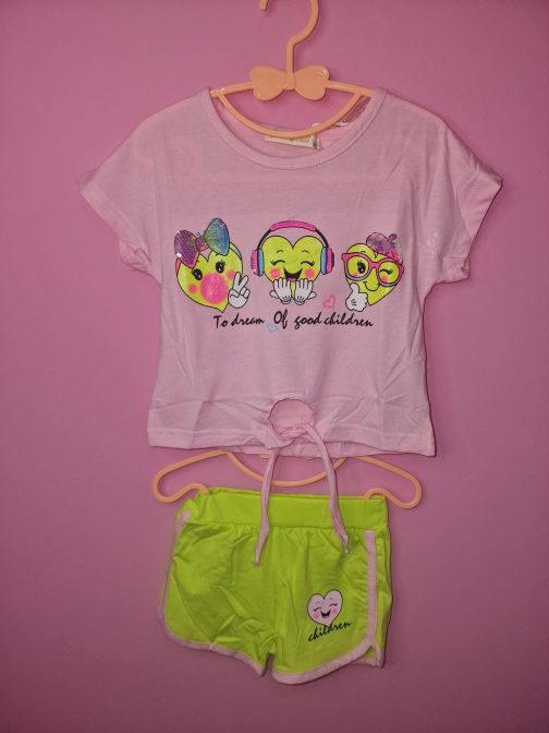 Conjunto niña Corazones