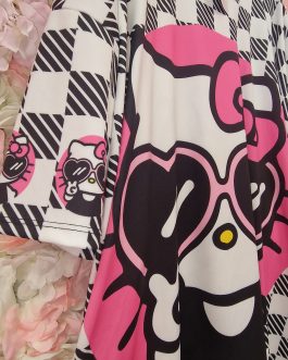 Camiseta Hello Kitty cuadros