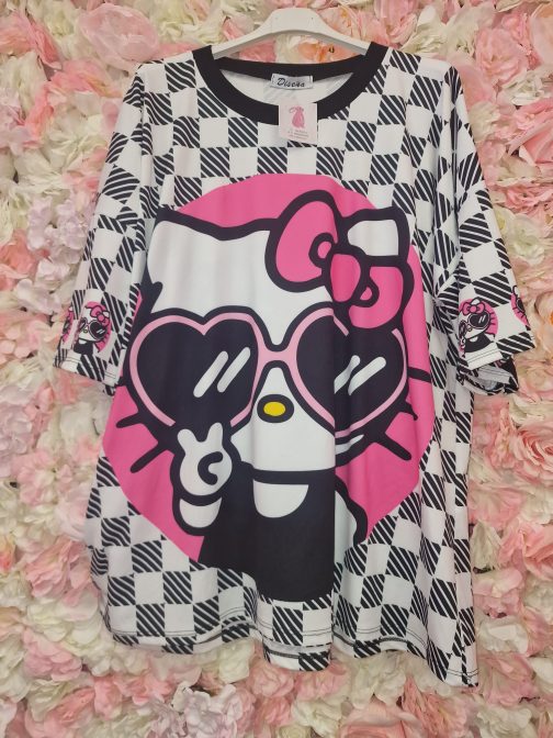 Camiseta Hello Kitty cuadros