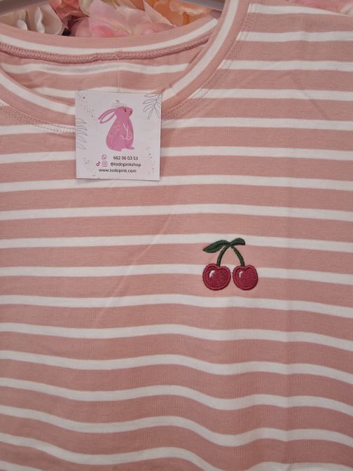Camiseta coqueta cerezas - Imagen 3
