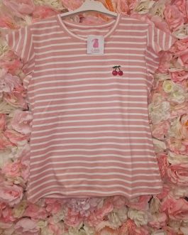 Camiseta coqueta cerezas