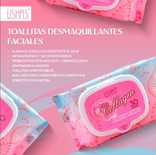 Toallitas desmaquillantes collagen - Imagen 2
