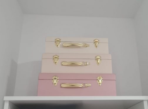 Juego de maletas rosas - Image 2
