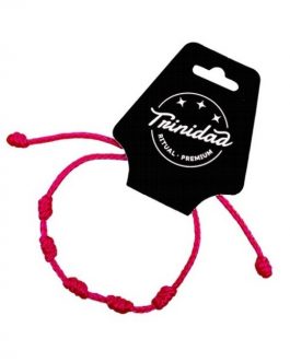 Pulsera nudos rosa ritualizada