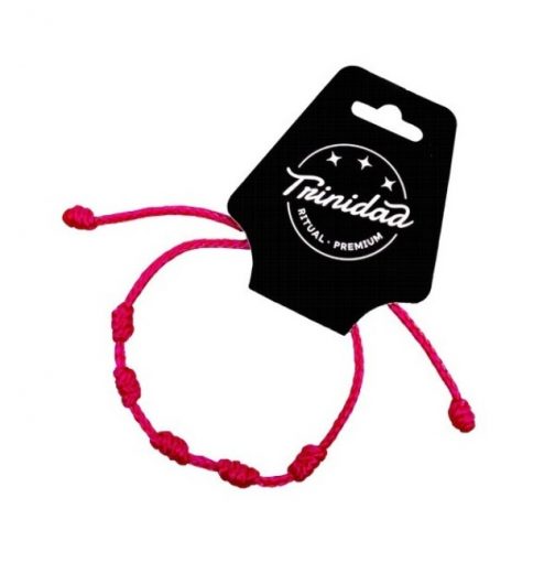 Pulsera nudos rosa ritualizada