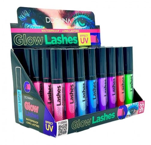 Máscara de pestañas glow efecto UV neón - Imagen 2