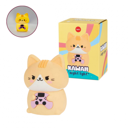 Lámpara de noche Kawaii Gamer