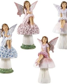 Hadas sobre setas resina