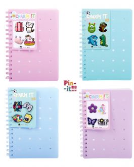 Libretas Charm it con pines