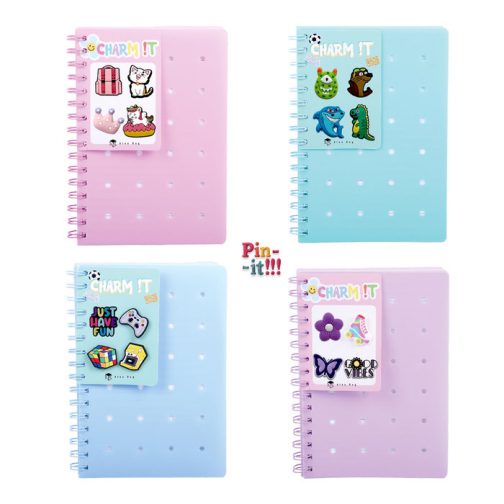 Libretas Charm it con pines
