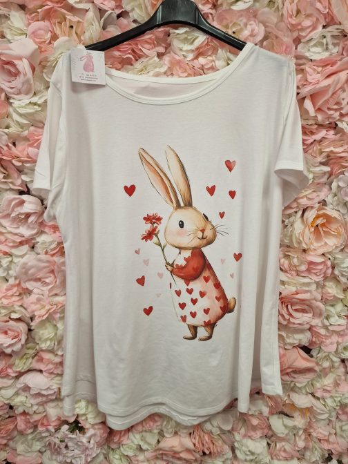 Camiseta conejo enamorado - Imagen 3