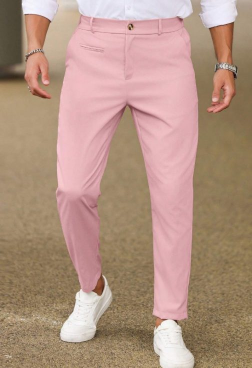Pantalón de vestir rosa de Hombre - Image 2