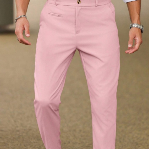 Pantalón de vestir rosa de Hombre