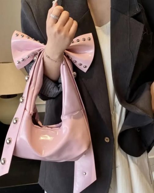Bolso lazo rosa - Imagen 4
