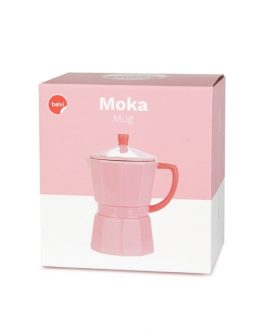 Taza cafetera rosa