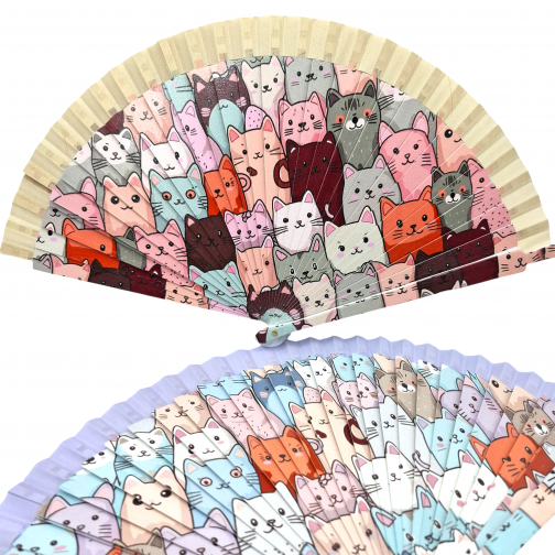 Abanico mini Gatos