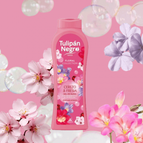 Gel cerezo y fresia