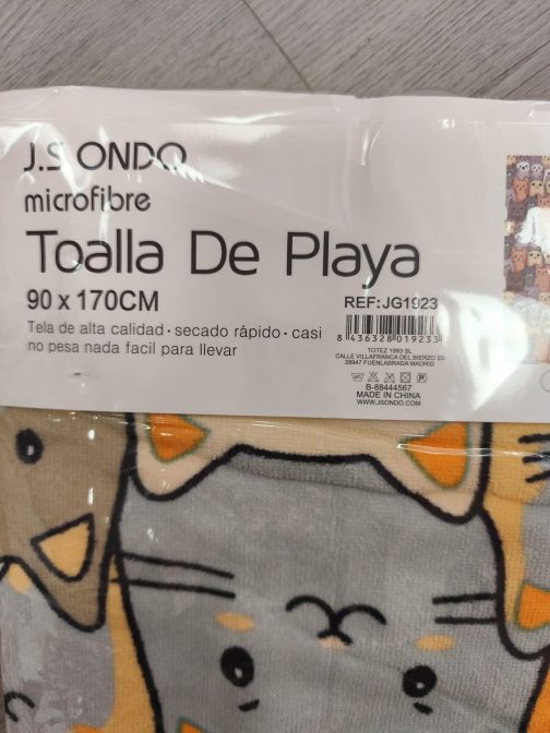 Toalla grande de gatitos - Imagen 2