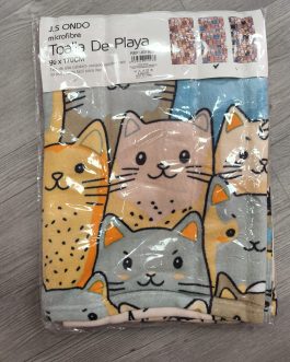 Toalla grande de gatitos
