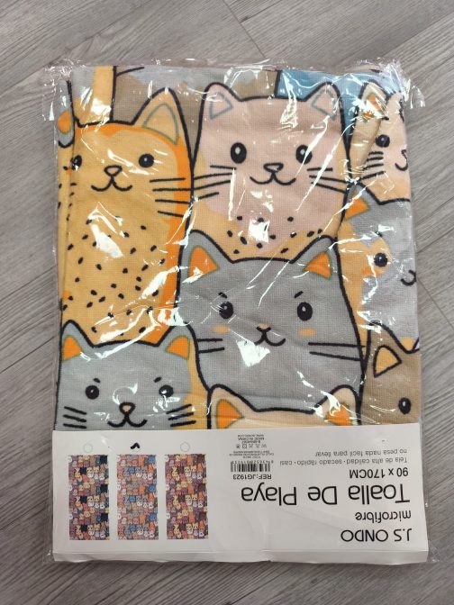 Toalla grande de gatitos - Imagen 3
