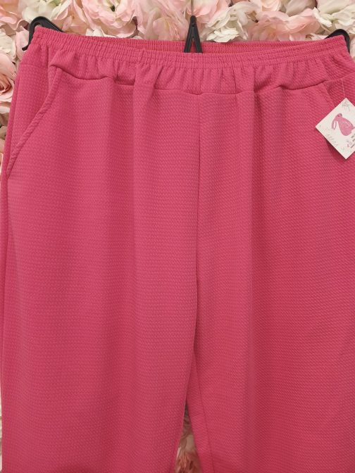 Pantalón fucsia texturizado curvy - Imagen 5
